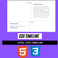 How To Create Timeline Using HTML and CSS