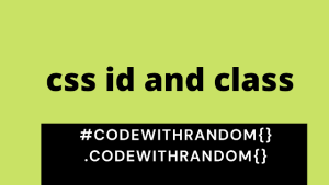 Read more about the article What Is ID and CLASS in CSS? Difference Between Id and Class in CSS