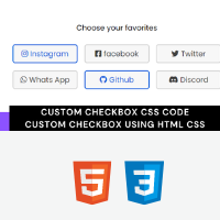 Custom Checkbox Design Using HTML and CSS