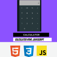 Create Calculator Using HTML ,CSS & JavaScript (Source Code)