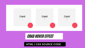 Read more about the article 3D Card Hover Effect Using HTML and CSS