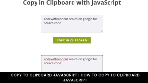 Read more about the article Create Copy to Clipboard Using HTML & JavaScript