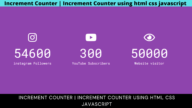 Read more about the article Increment Counter Using HTML ,CSS and JavaScript