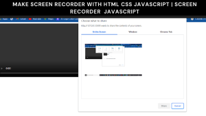 Read more about the article Create a Screen Recorder using JavaScript