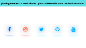 Read more about the article Glowing Neon Social Media Icons Using HTML & CSS