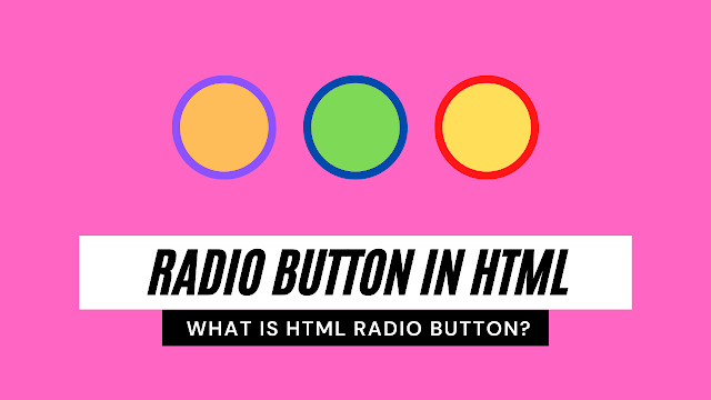 Radio Button in Html