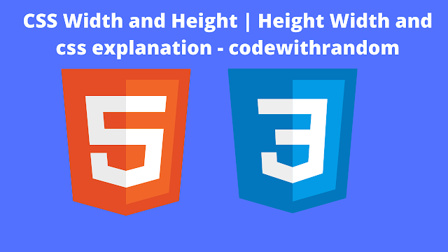 Width and Height in CSS