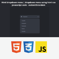 Dropdown Menu Using Html ,Css and JavaScript