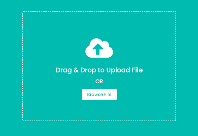 Drag and Drop File Upload Using HTML,CSS & JavaScript