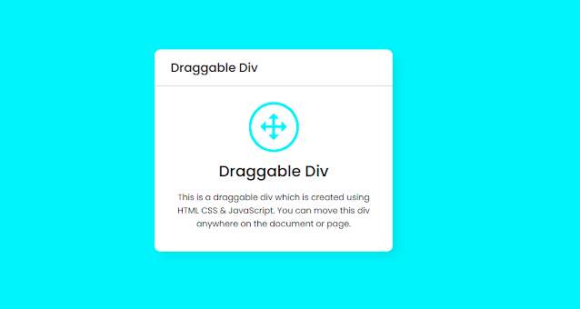 JavaScript Draggable Div Element
