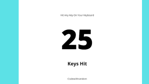 Read more about the article Keyboard Counter Using HTML,CSS and JavaScript