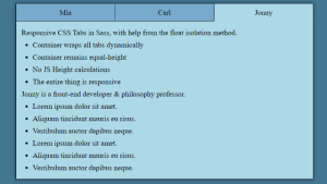 Read more about the article Create Tabs Using HTML and Only CSS