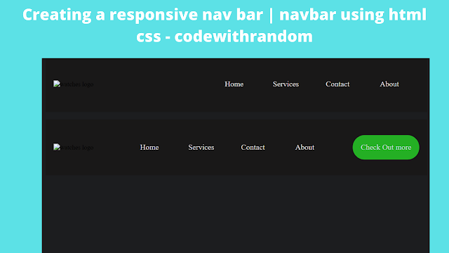 Responsive Navbar Using HTML and CSS