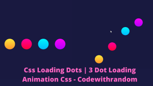 Read more about the article 3 Dot Loading Animation Using CSS