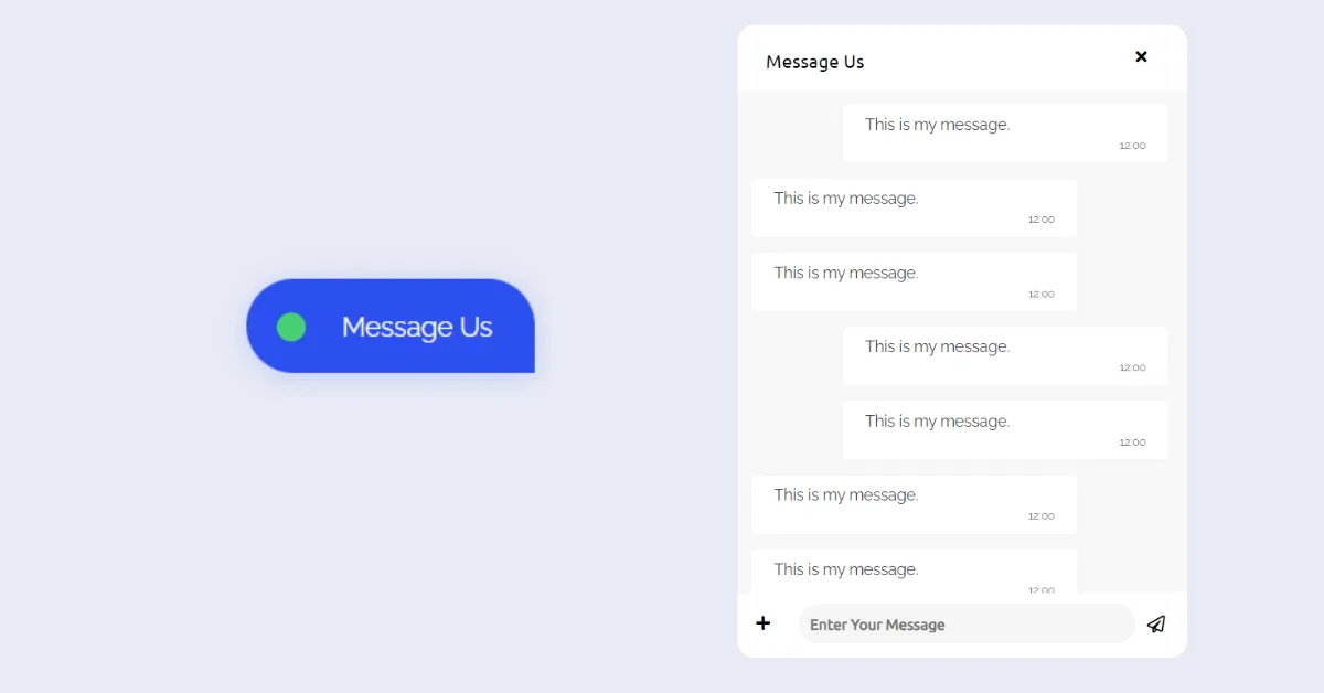 Chatbot Template Using HTML and CSS Chatbot UI Template Design Using HTML And CSS