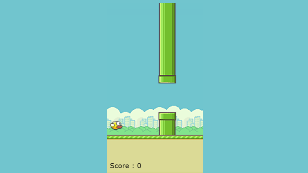 Build the Flappy Bird Game using HTML and JavaScript Code