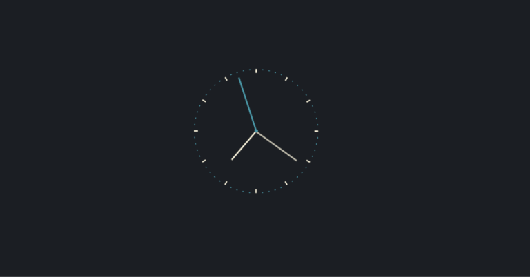 Create Clock With Animation Using CSS and JavaScript Code