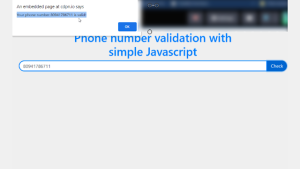 Read more about the article 10 Digit Phone/Mobile Number Validation In JavaScript