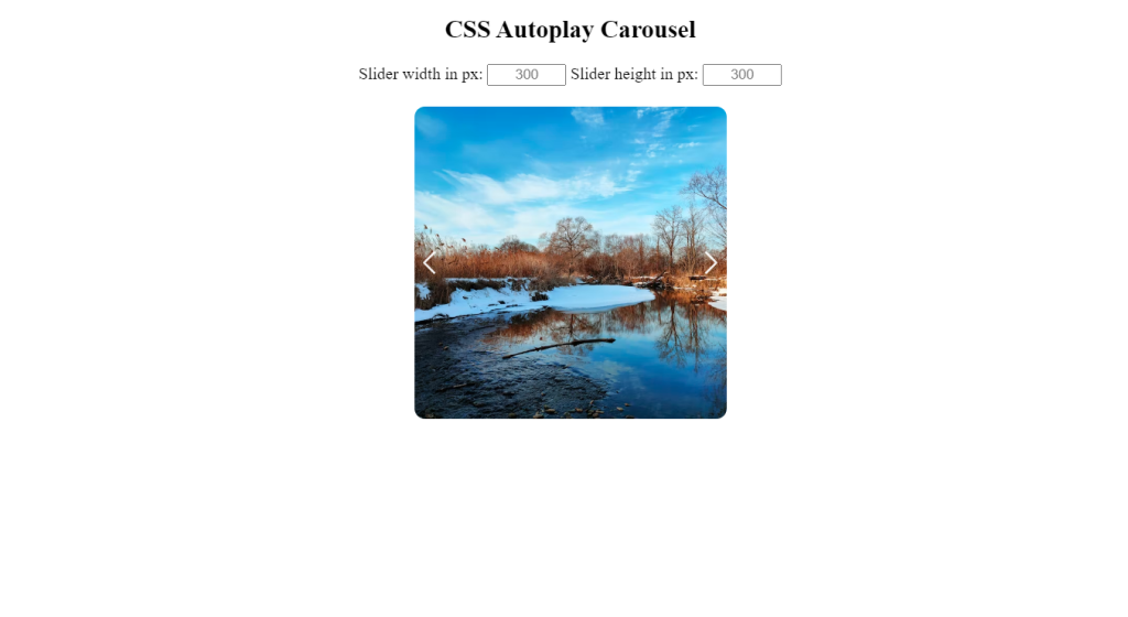 infinite autoplay carousel javascript