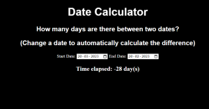 Read more about the article Date Calculator Using Html,Css and JavaScript (Source Code)