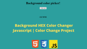 Background HEX Color Changer Javascript | Color Change Project
