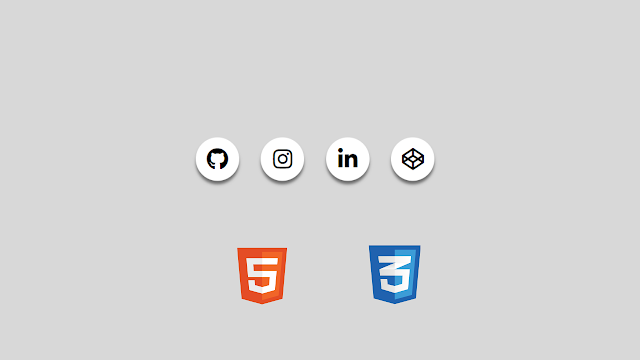 Social Media Icons With Hover Animation Using HTML & CSS