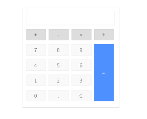 Calculator Using HTML,CSS & JavaScript Source Code