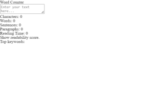 Create Word Counter Using Html ,Css and JavaScript Word Counter in JavaScript