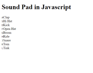 Javascript Drum Kit