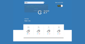 Read more about the article Weather App Using HTML,CSS and JavaScript (Source Code)