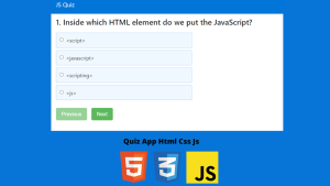 Create Quiz App Using Html,Css And Javascript (Source Code)