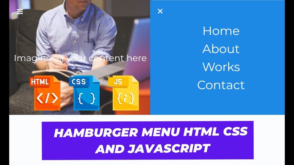 Create Hamburger Menu Animation Using Html Css Javascript Code hamburger menu animation