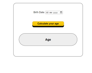 Simple Age Calculator In HTML And JavaScript