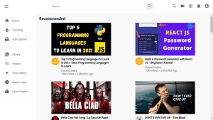 Youtube Clone Using HTML and CSS With Source Code Youtube Clone Using HTML CSS