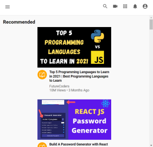 Youtube Clone Using HTML and CSS With Source Code Youtube Clone Using HTML CSS