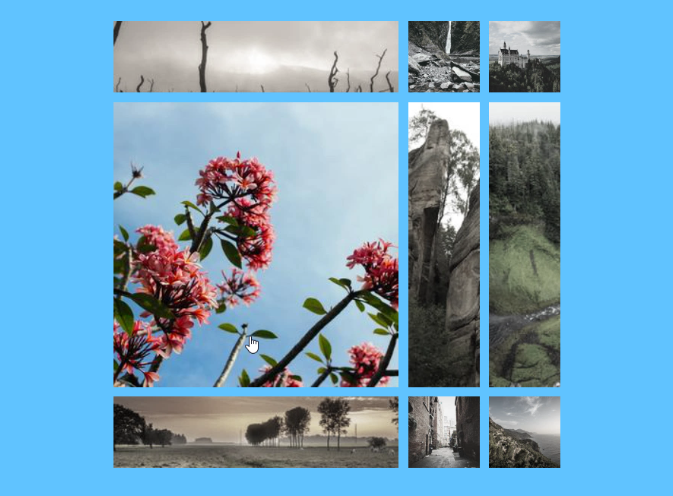 Create an image gallery with CSS Grid (Expandable Grid Gallery )