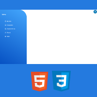 Modern Sidebar Menu With Animation Using Only HTML and CSS