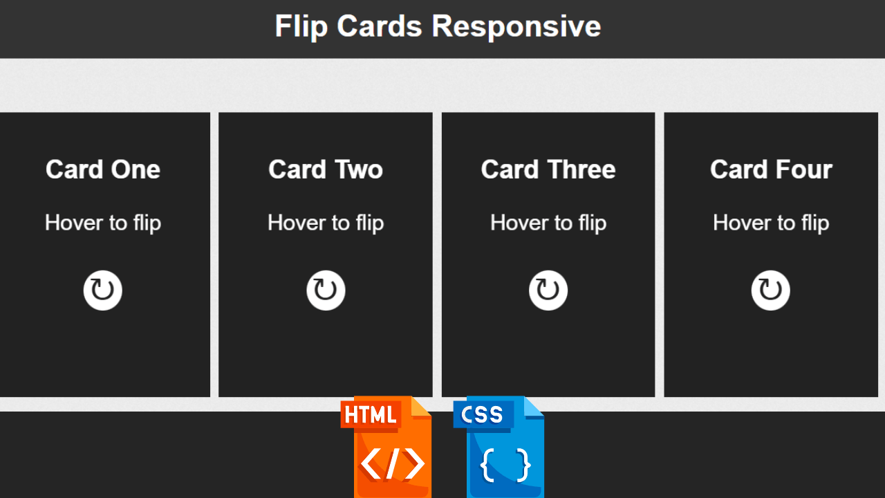 You are currently viewing Create Multiple Flip Card Responsive Using HTML and CSS