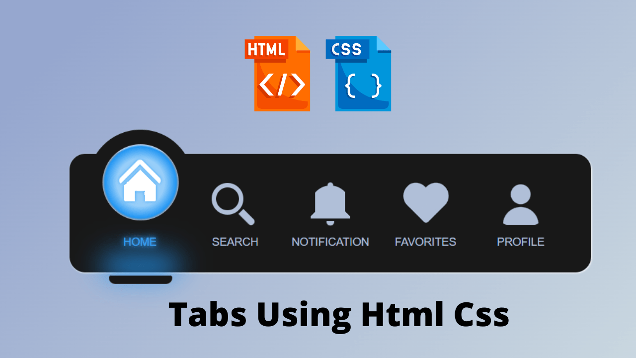 Create Animated Tabs Using HTML and CSS