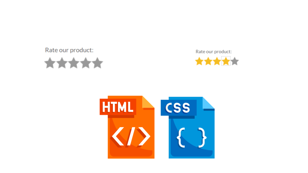 5 Star Rating Using HTML and CSS With Code