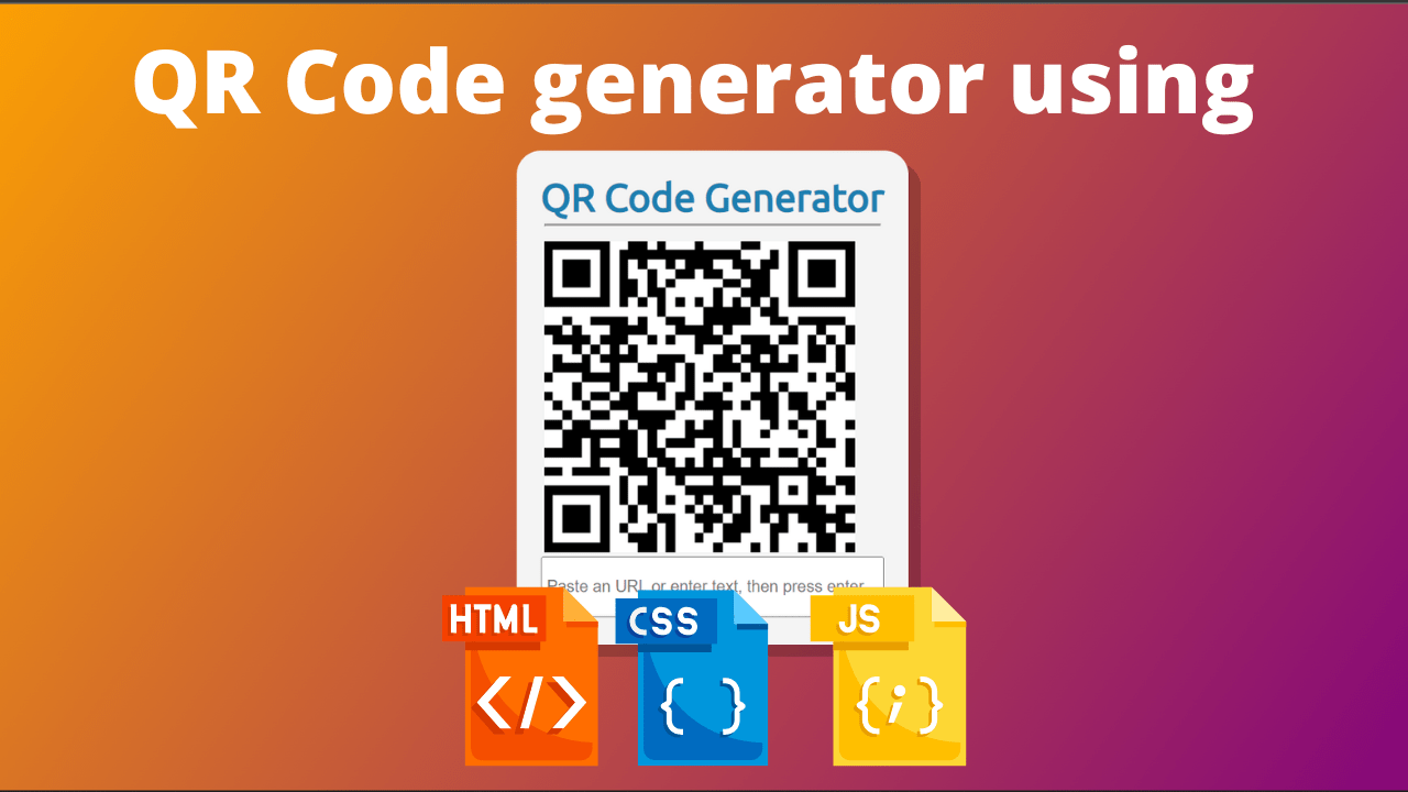 QR Code generator using JavaScript