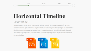 Read more about the article Horizontal Timeline Using Html Css Javascript Source Code