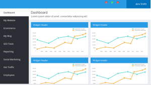 Read more about the article Simple Dashboard Design Using HTML and CSS (Source Code)