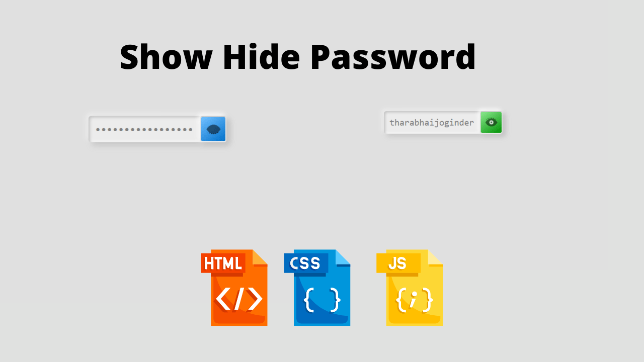Show Hide Password code