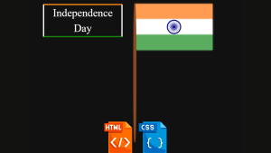 Read more about the article Indian Flag Using HTML and CSS Code | Indian Flag HTML CSS