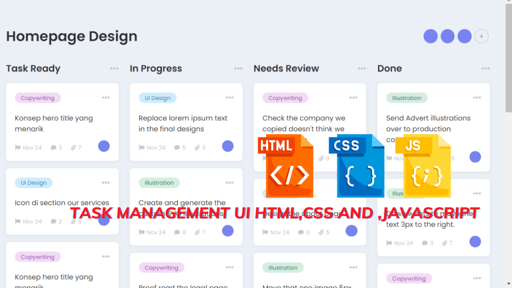 Task Management Ui Html,css And ,Javascript (Source Code)