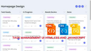 Read more about the article Task Management Ui Html,css And ,Javascript (Source Code)