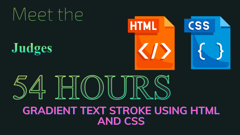 Gradient Text Stroke Using HTML and CSS