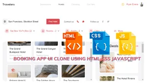 Read more about the article Make Travel Booking App Ui Clone Using Html, Css And, Javascript