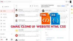 Read more about the article Create Gmail Clone Template Using HTML and CSS (Gmail Template)